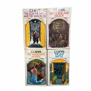 VTG Chronicles of Narnia 4 Book C.S. Lewis 1970 First Collier Edition